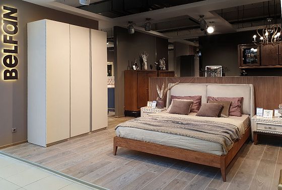 Кровать "Сакраменто" (мягкое изголовье) массив дуба 2