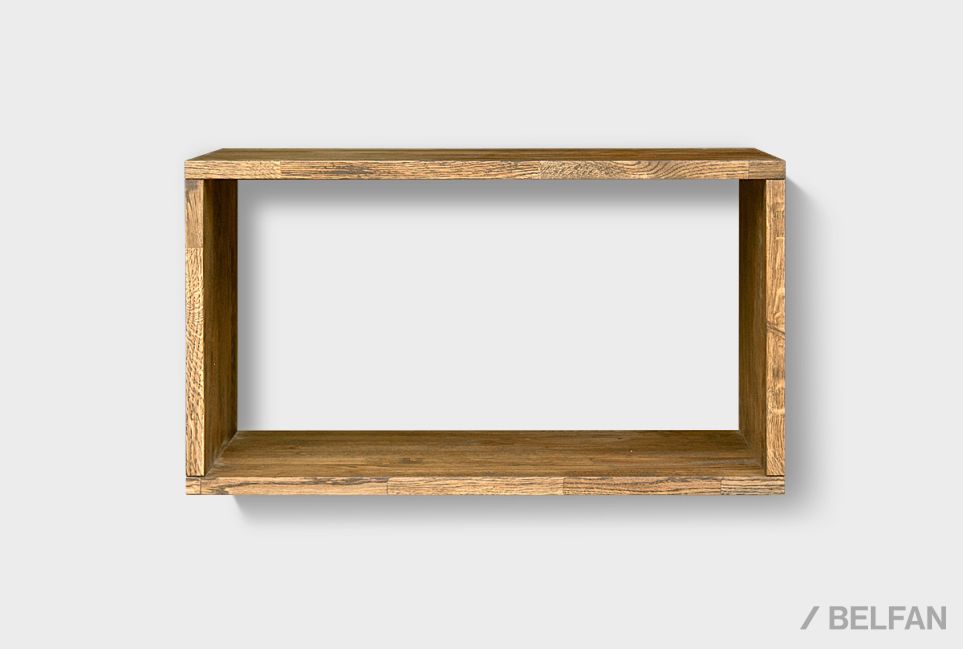 Полка настенная "Cube Design" 1 массив дуба 2