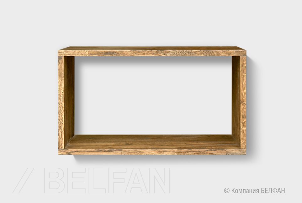 Полка настенная "Cube Design" 1 массив дуба 2