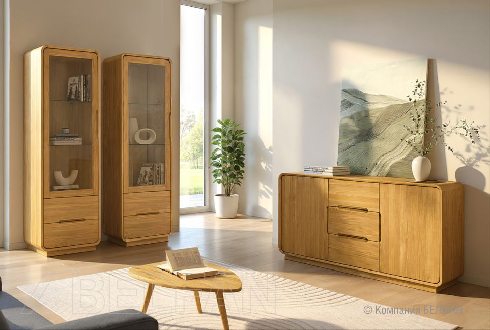 Тумба "Монблан" 3 (с ящиками) массив дуба 4