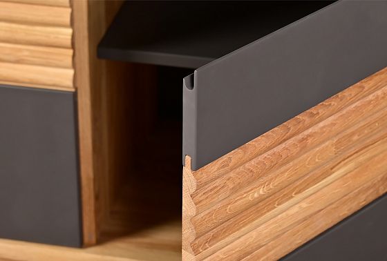 Тумба "Уоллстрит" 3 массив дуба, МДФ 6