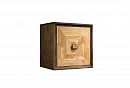 Модуль настенный "Cube Design" 1; фасад "косынка"; правый; графит, бейц-масло