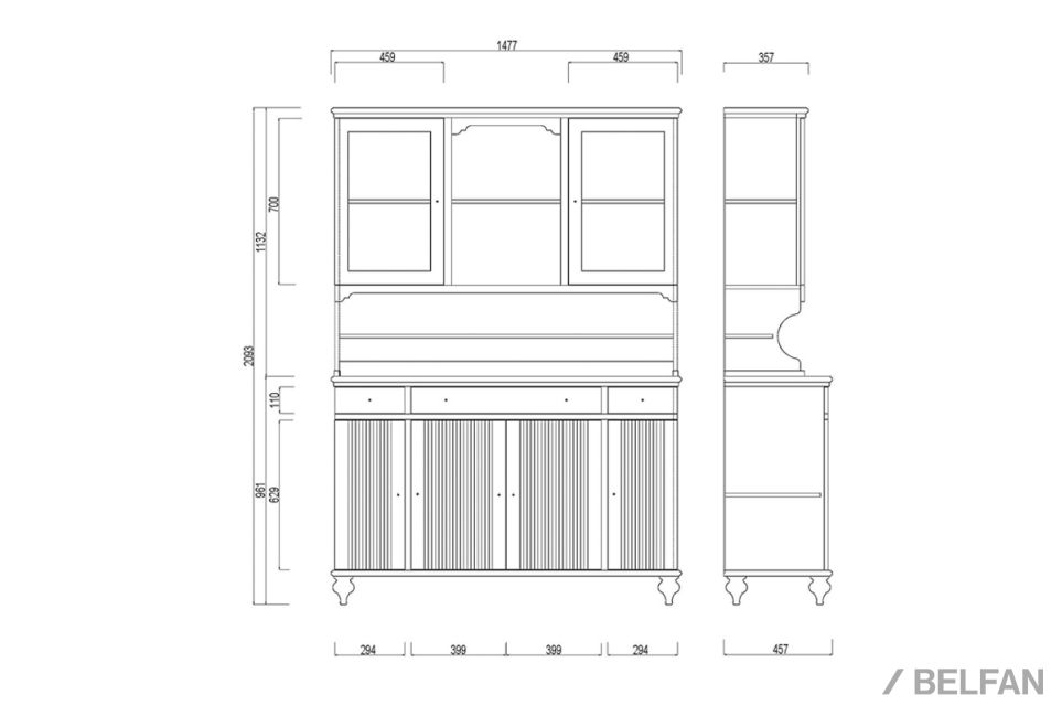 Буфет "Рандеву" 432 массив сосны 2