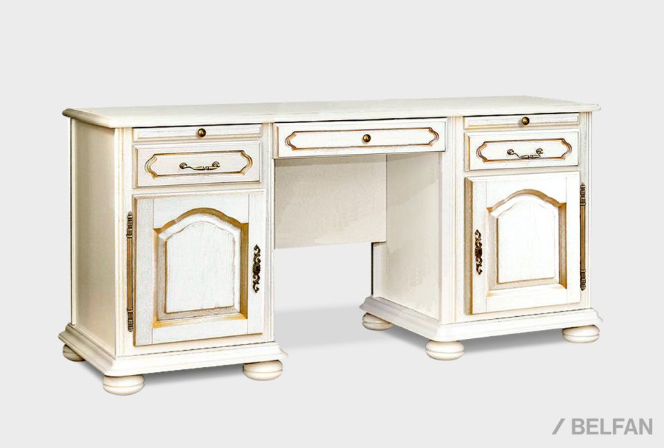 Стол письменный "Давиль" 1410 массив и шпон дуба 1