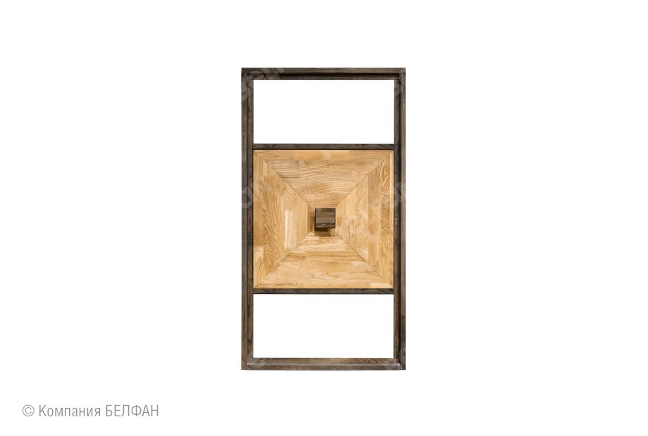 Модуль настенный "Cube Design" 2 (с нишей) массив и шпон дуба 1