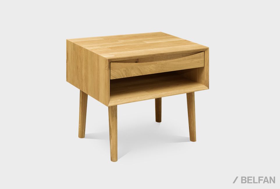 Тумба прикроватная "Ирвинг" (с нишей) массив дуба 1