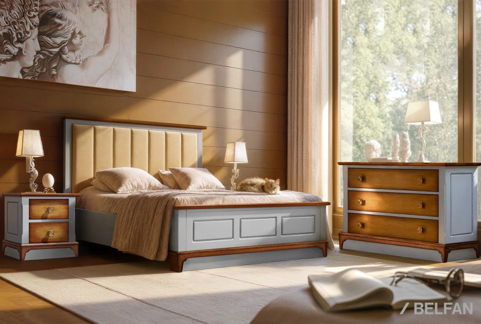 Кровать "Brianson" массив и шпон дуба, МДФ 5