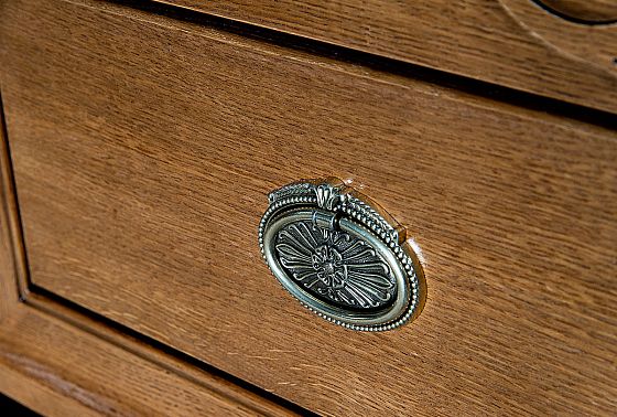 Тумба прикроватная "Соната" (декор) массив и шпон дуба 8