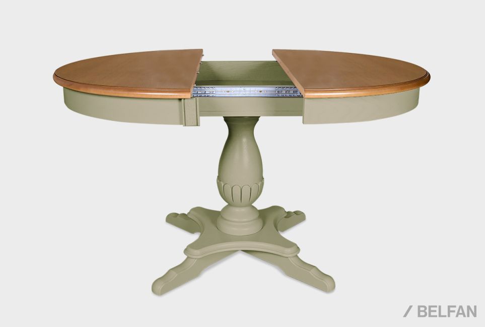 Стол обеденный "Оливия" (круглый) массив и шпон ольхи 7