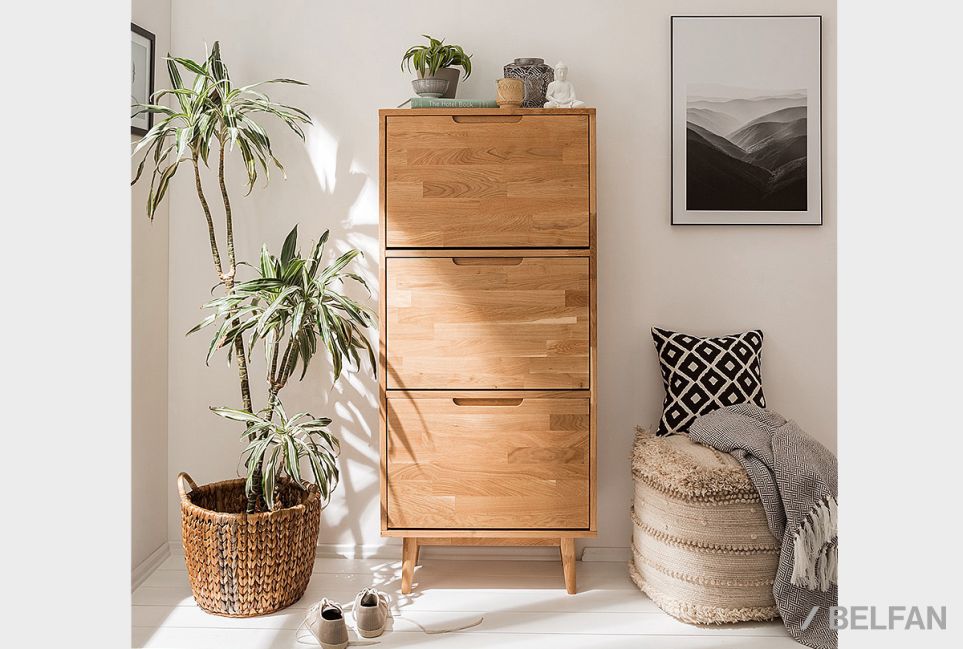 Тумба для обуви "Ирвинг" массив дуба 5