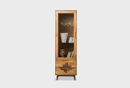 Шкаф с витриной 1-но дверный "Irving Design" (левый)