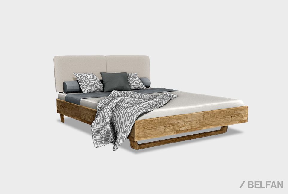 Кровать "Wallstreet" (мягкое изголовье) массив дуба 1