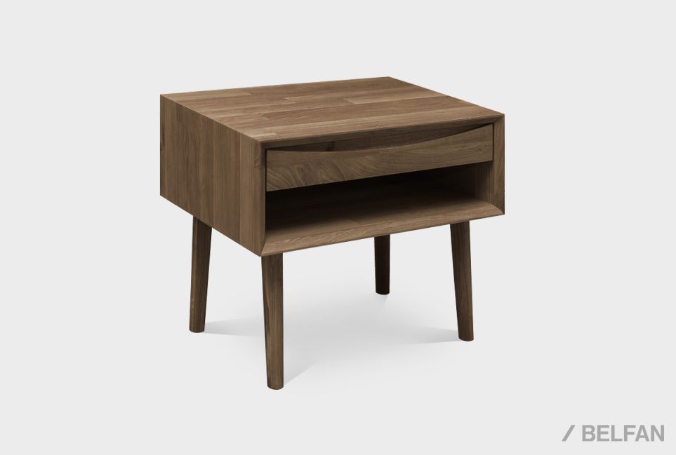 Тумба прикроватная "Ирвинг" (с нишей) массив дуба 1