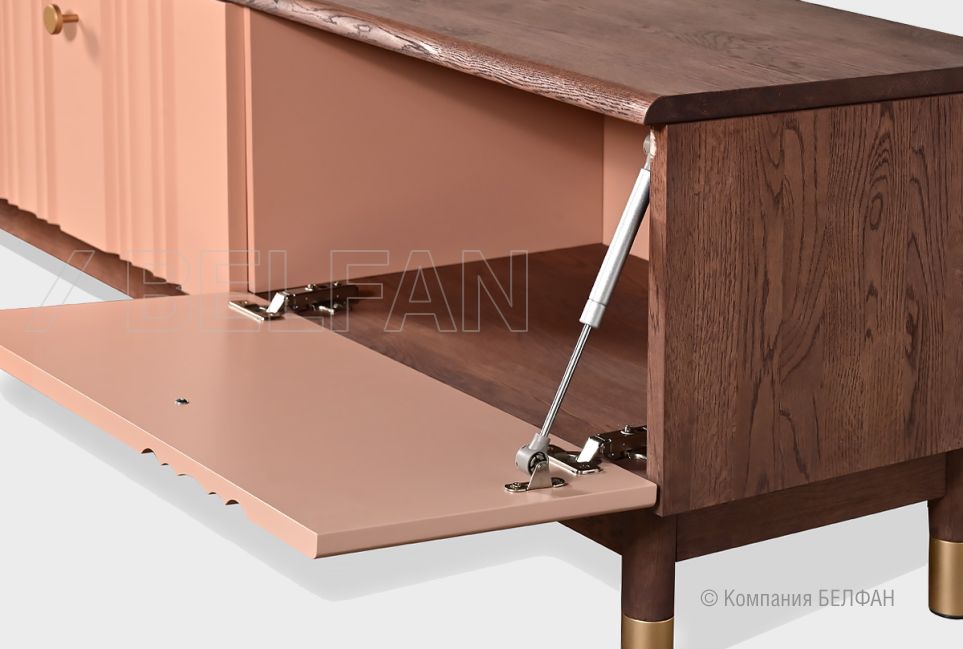 Тумба под ТВ "Меридиан" 180 массив дуба, МДФ 5