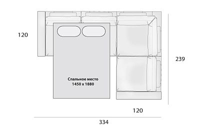 "Lofft" диван угловой; раскл.; 2ML901R; "Ифагрид" (1450х1880); начальная группа ткани "Lofft" диван угловой; раскл.; 2ML901R; "Ифагрид" (1450х1880); начальная группа ткани