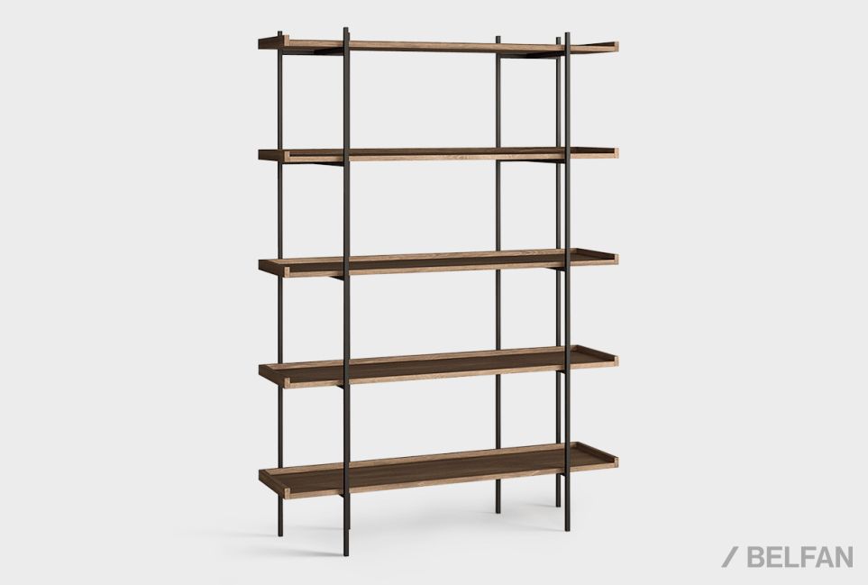 Стеллаж открытый "Cube Design" 5 массив дуба 1