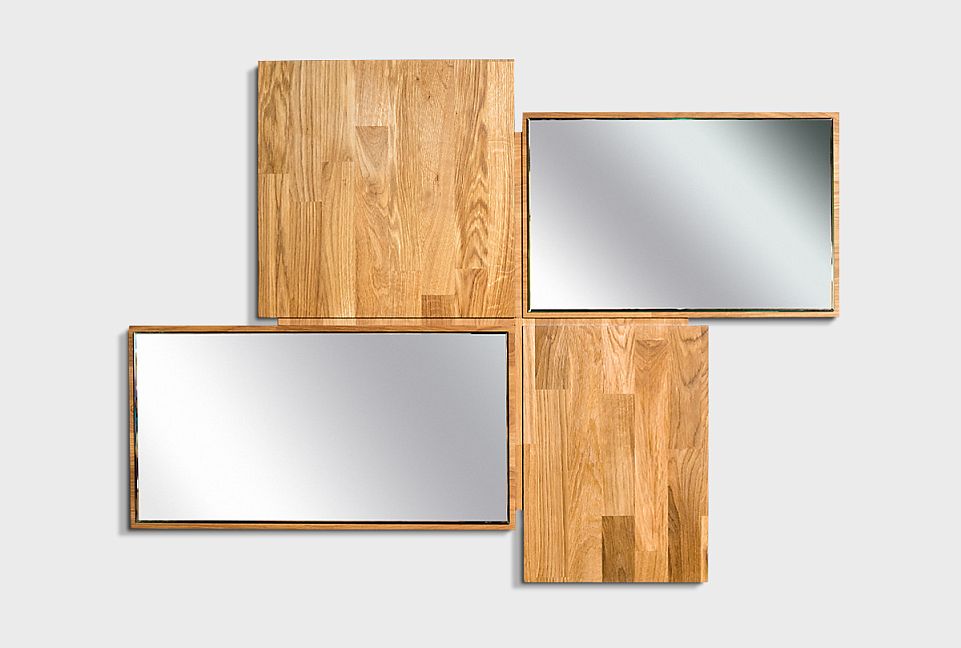 Зеркало настенное "Ирвинг"; бейц-масло