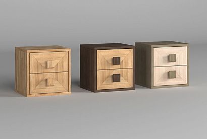 Модуль для стеллажей открытых "Cube Design" (с ящиками); 2 ящика; *КМ-009.202; бейц-масло