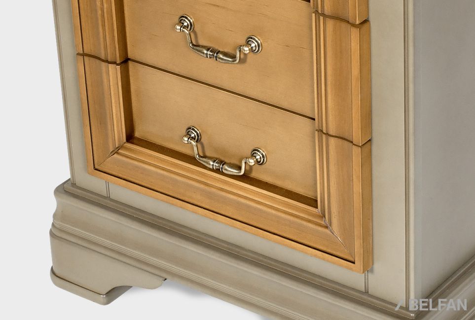 Комод "Оливия" высокий массив и шпон ольхи 2