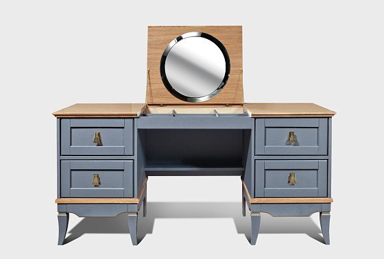 Стол туалетный "Стюарт" (2 тумбы) массив и шпон дуба 5