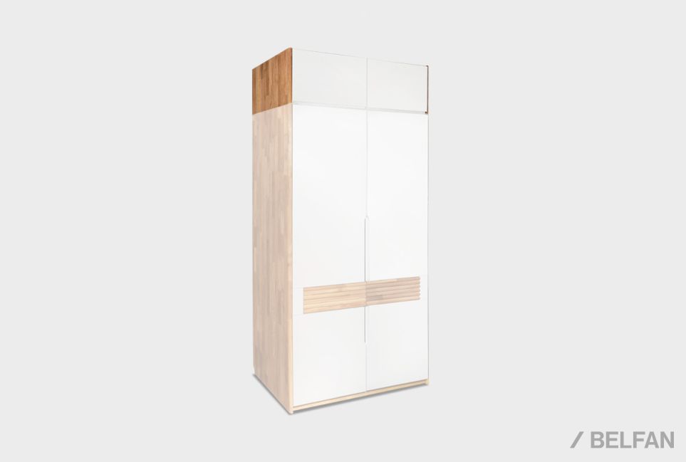 Дополнительная секция для шкафа 2-х дв. "Уоллстрит" массив дуба, МДФ 2