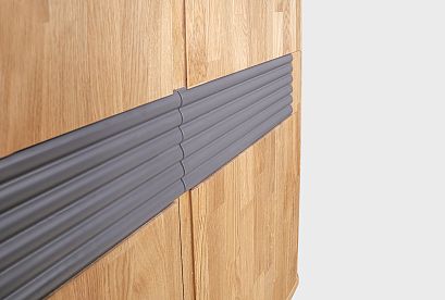 Тумба высокая "Уоллстрит"; *А-012.82; к-бейц-масло, ф-бейц-масло, вст-антрацит