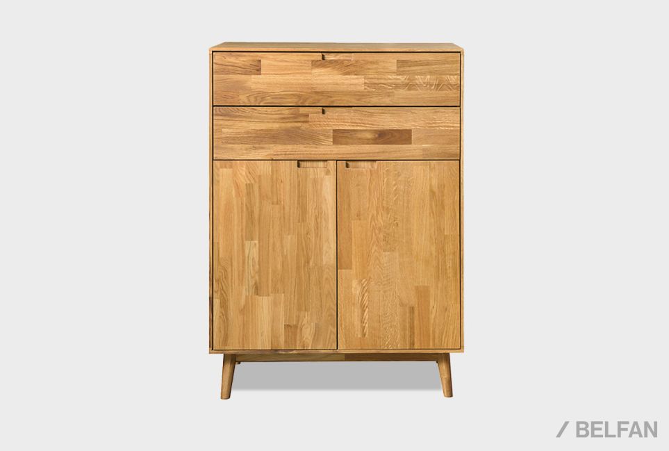 Тумба "Ирвинг" 2 высокая массив дуба 8