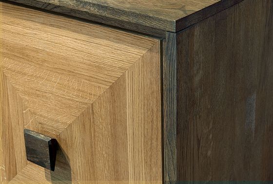 Модуль настенный "Cube Design" 1 массив и шпон дуба 2