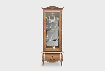 Шкаф с витриной 1-но дв. "Трио" (правый)