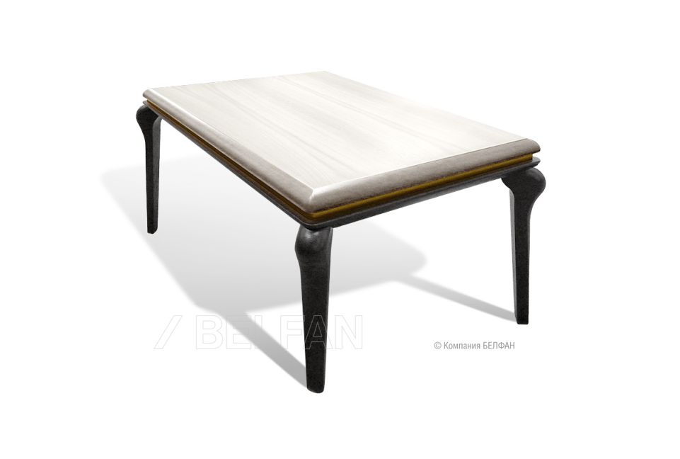 Стол журнальный "Мадлен"; альба+черная эмаль