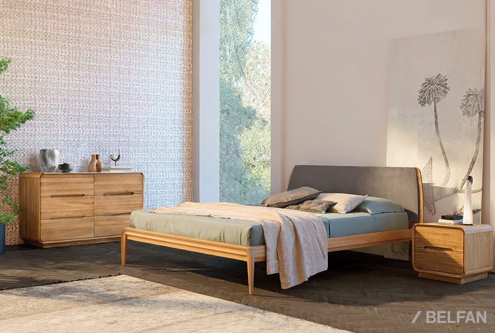 Тумба прикроватная "Монблан" массив дуба 5