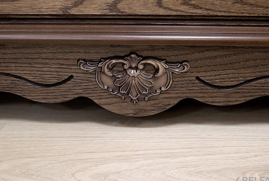 Тумба "Алези 3з" массив и шпон дуба 2