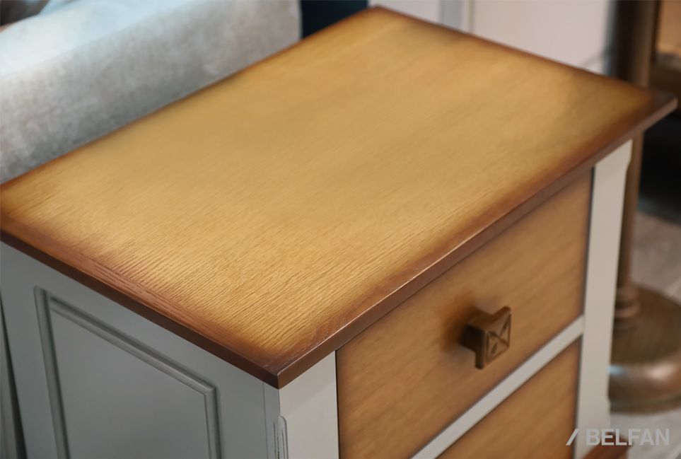 Тумба прикроватная "Brianson" массив и шпон дуба, МДФ 8