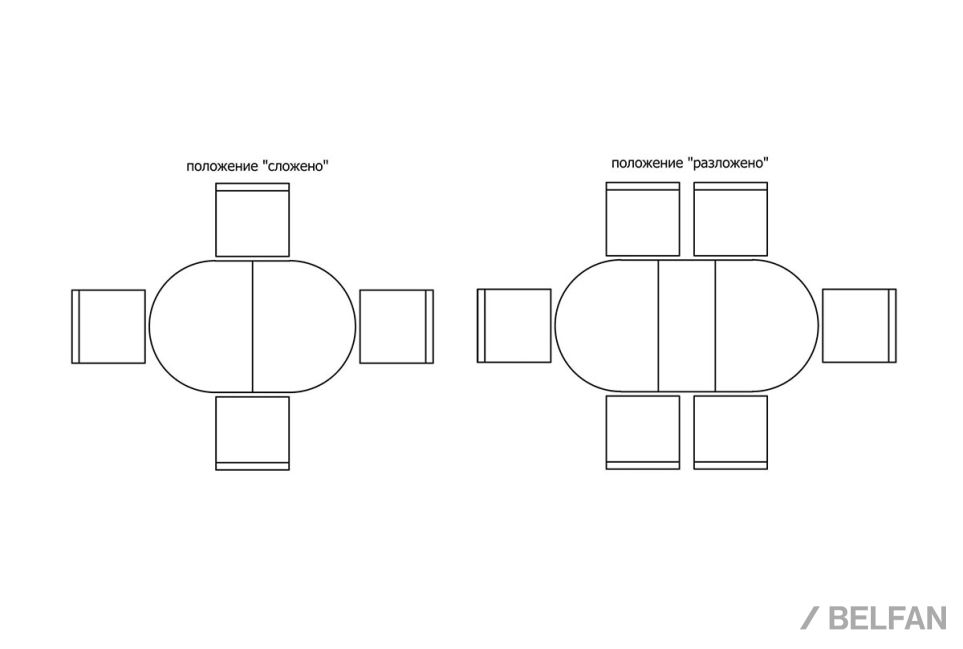 Стол обеденный "Верди Люкс 5РД" массив и шпон дуба 2