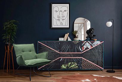 "Чарли" кресло; нераскл.; 12; металл черный; Tiffany 02 (38535)+Tiffany 02 (38535)+Tiffany 02 (38535); (гр. 1)