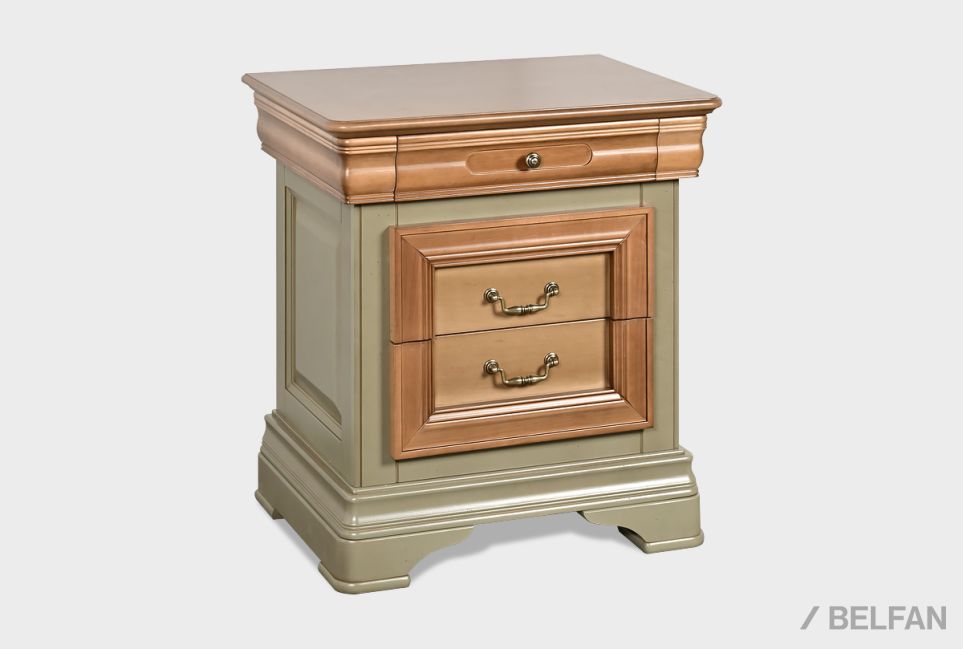 Тумба прикроватная "Оливия" массив и шпон ольхи 1