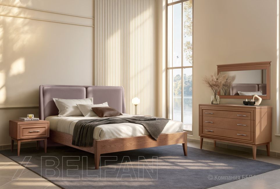 Тумба прикроватная "Сакраменто" массив и шпон дуба, МДФ 3