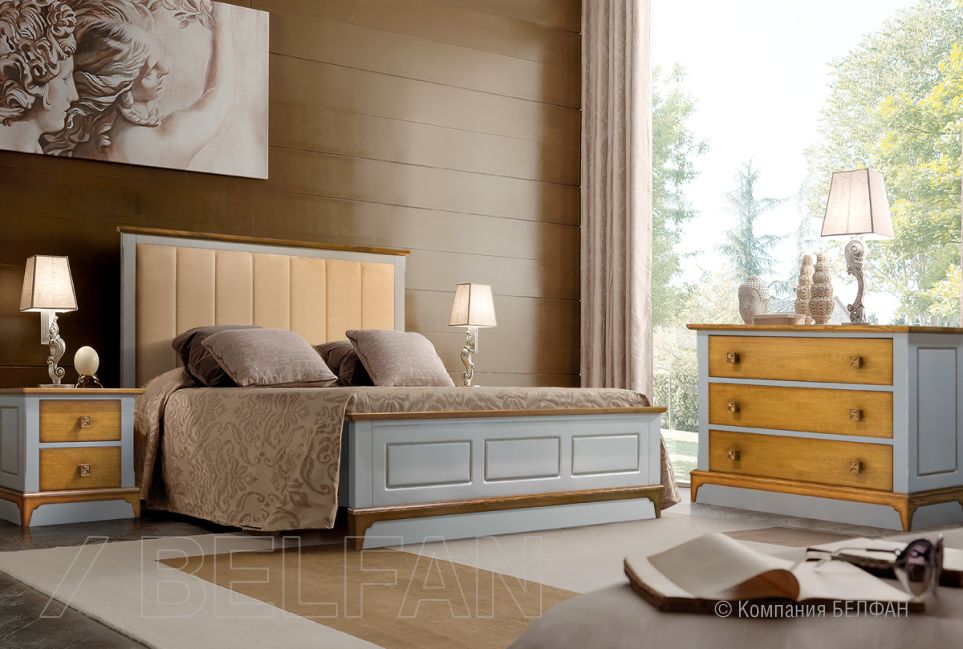 Кровать "Brianson" массив и шпон дуба, МДФ 5