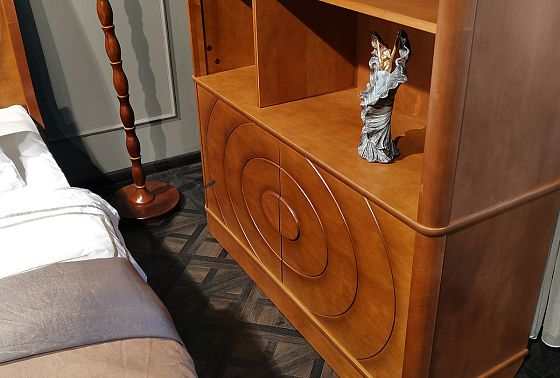 Стеллаж "Офелия" массив и шпон ольхи 3