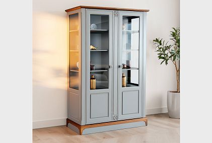 Шкаф с витриной 2-х дверный "Бриансон"