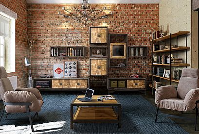 Полка настенная "Cube Design" 2; *КМ-009.02; графит