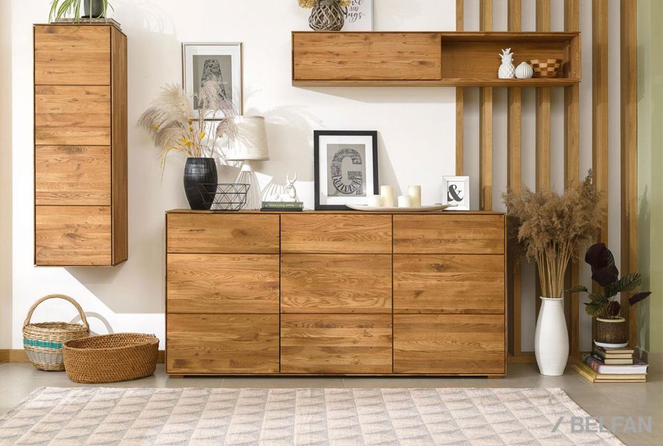 Шкаф навесной "Гринвуд" (правый) массив дуба 5