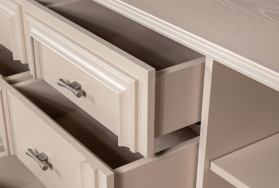 Тумба "Сакраменто" 4 (с ящиками) массив и шпон дуба, МДФ 14