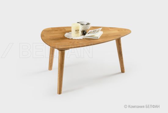 Стол журнальный "Art Collection" 70 (капля); графит