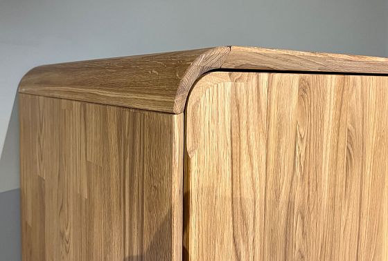 Шкаф для одежды 3-х дверный "Монблан" массив дуба 5