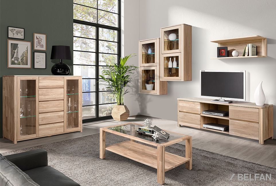 Шкаф навесной 1-но секц. вертикальный "Норд" (правый) массив дуба 3