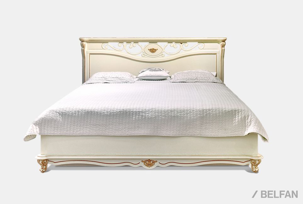 Кровать "Алези" (низкое изножье) массив и шпон дуба 2