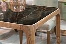 Стол обеденный &quot;Bergamo&quot; стекло мрамор американский орех 2