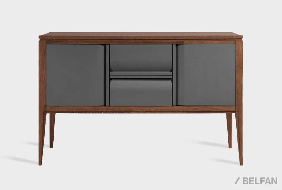 Тумба "Dakota" 3 (с ящиками) массив и шпон дуба, МДФ 1