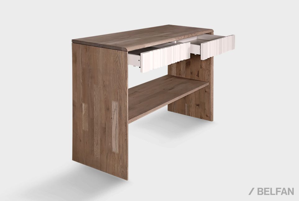 Стол-консоль "Меридиан" массив дуба, МДФ 5